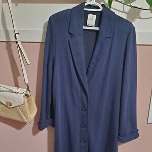 Vintage Royal Blue Weekender Trench Coat